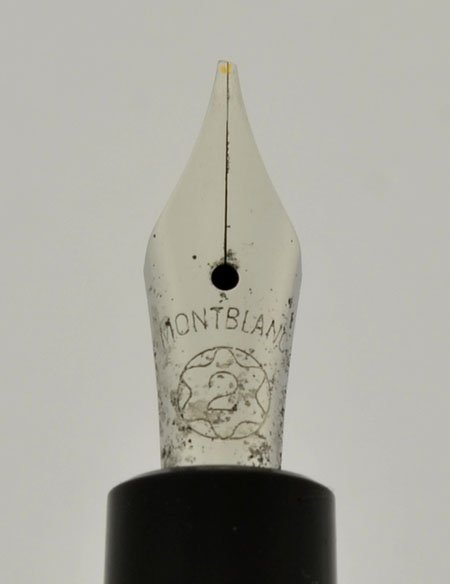 Montblanc 342 Fountain Pen - 1950s, Basic Black, Steel Right OM